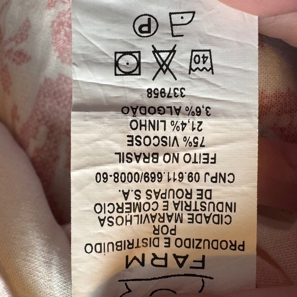 Farm Rio XL White Red Floral Halter Dress Boho Festival Summer Mini Crochet - Picture 11 of 11